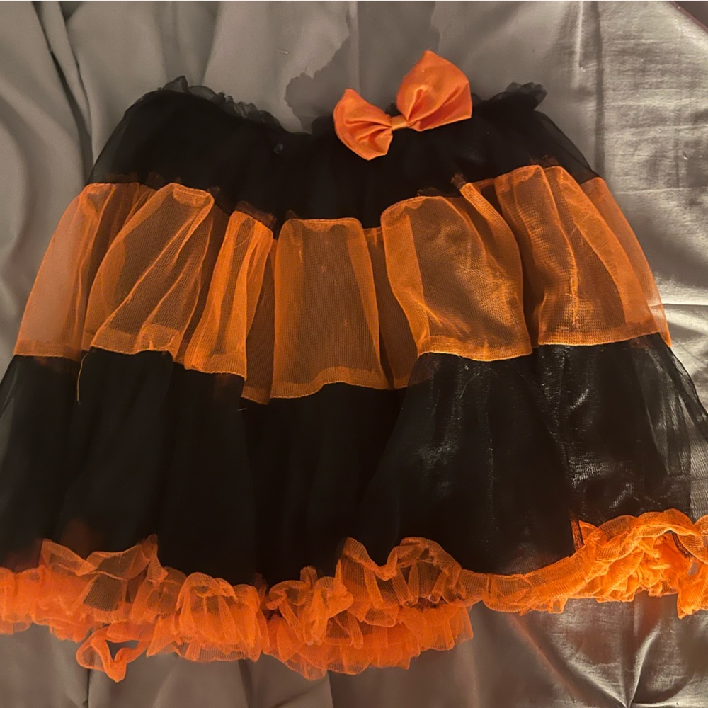Orange and Black Costume Skirt